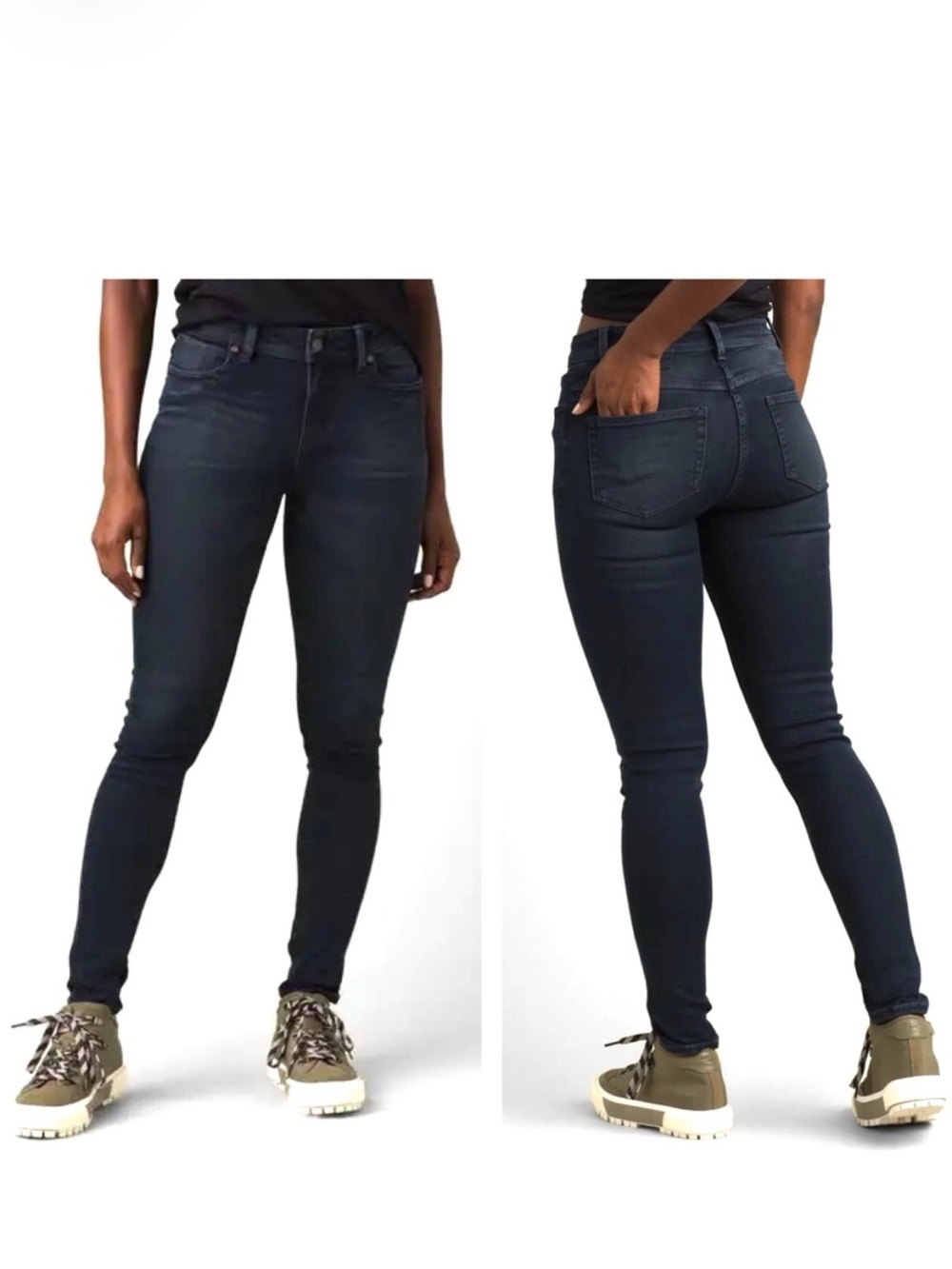 Prana Soma Slim Fit Jeans Women’s Size 8 Stretch Denim Forward Seams Organic